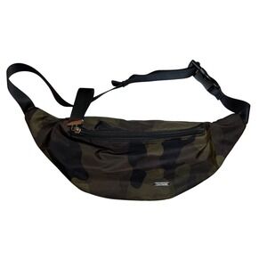 Charlie‎ Paige Camo Belt Bag Fanny Pack Adjustable Strap Green Brown Camouflage